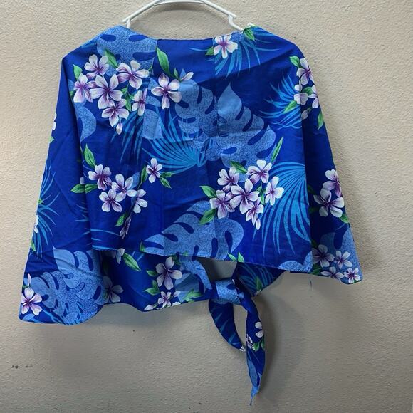 Vintage Hilo Hattie Sarong Skirt Floral Tropical Hawaiian Wrap Cover Up OS - Picture 2 of 6